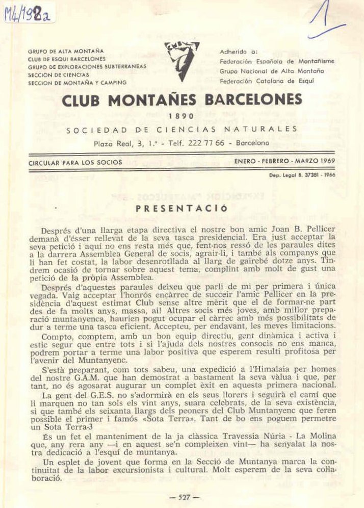 Club Montanes Barcelones/copertina marzo 1969.jpg